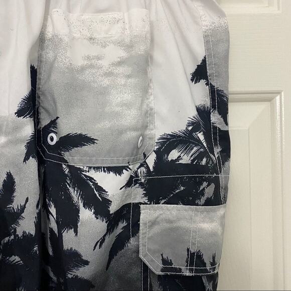 Merona Palm Trees Swim Trunks Sz XL 40-42 - Picture 3 of 6